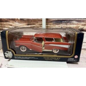 ROAD LEGENDS: 1957 RED CHEVROLET NOMAD 1/18th Scale Diecast In Box